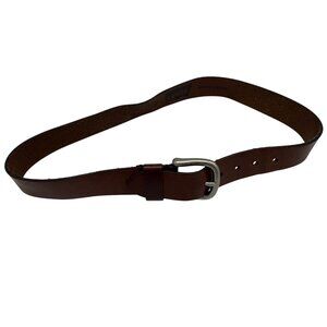 Levi's Mens Genuine Leather Brown Buckle Belt Sz 36 Classic Casual Retro Vintage